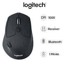 Chuột máy tính không dây Logitech M720 (Đen)